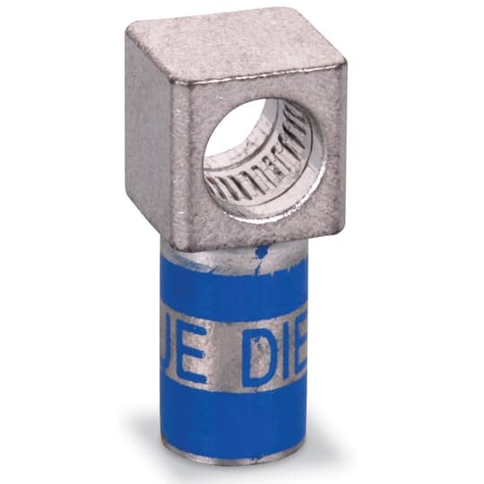 MD6F-1 Color-Keyed 1-Load Female Motor Lead Pigtail Disconnect, 6 AWG Beryllium Copper Conductor, Die Code: 24, Copper