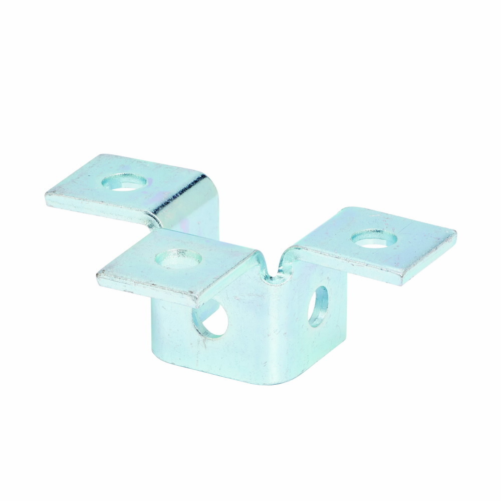 B122ZN Triple Wing Connection, 6 Holes, 2-1/16 in L x 5-7/16 in W, Steel