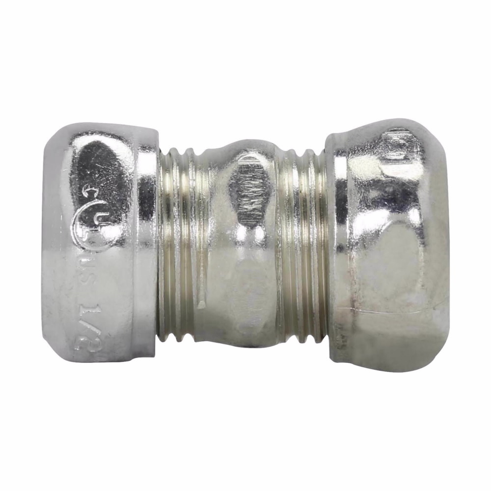 665 Compression Coupling, 2 in, For Use With EMT Conduit, Steel, Zinc Plated
