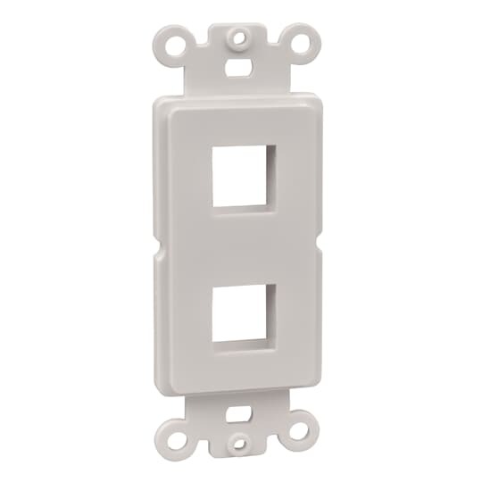 OPODEC2-WH Steel City 2-Port Non-Metallic Decora Adapter