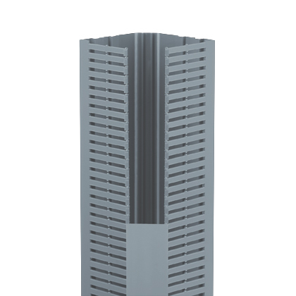 CWD3LG6 Panduct PanelMax 1-Piece Type CWD Corner Wiring Duct, 0.2 in Slotted Slot, 4.4 in W x 3.57 in D, PVC