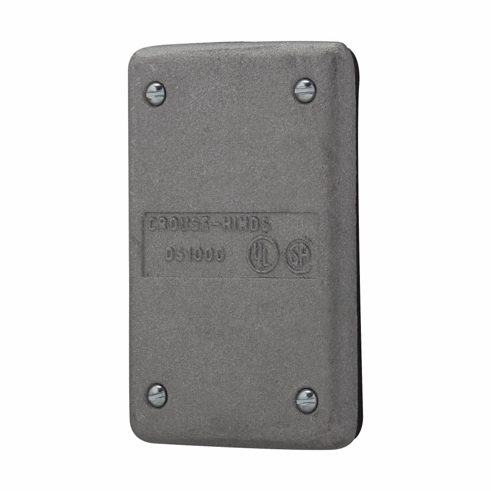 DS100G Blank Cover, 4.32 in L x 0.28 in W x 2.8 in D, Cast Aluminum