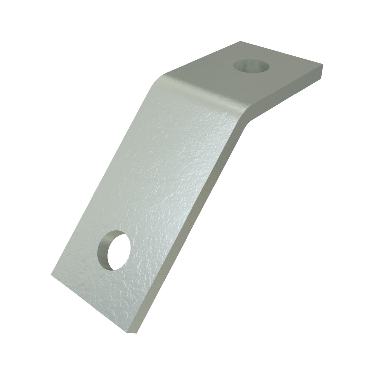 P1546-HG Outside Channel Angular Fitting, 2 Holes, 1-5/8 in W, 45 deg Bend, HRPO Steel