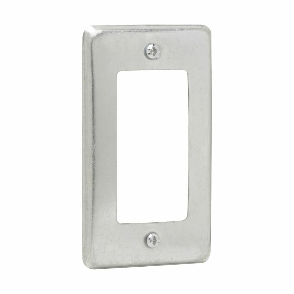 TP613 Utility Electric Box Cover, 4 in L x 2-1/8 in W, Steel