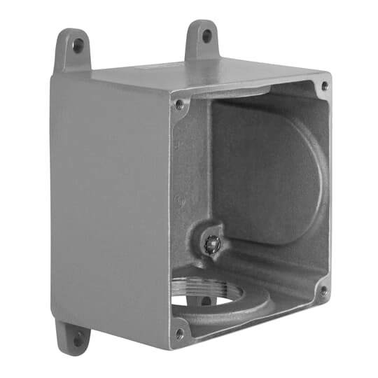 JB10-B200 Russellstoll J-Line Rectangular Junction Box, 4-1/4 in H x 5-1/2 in W, Aluminum