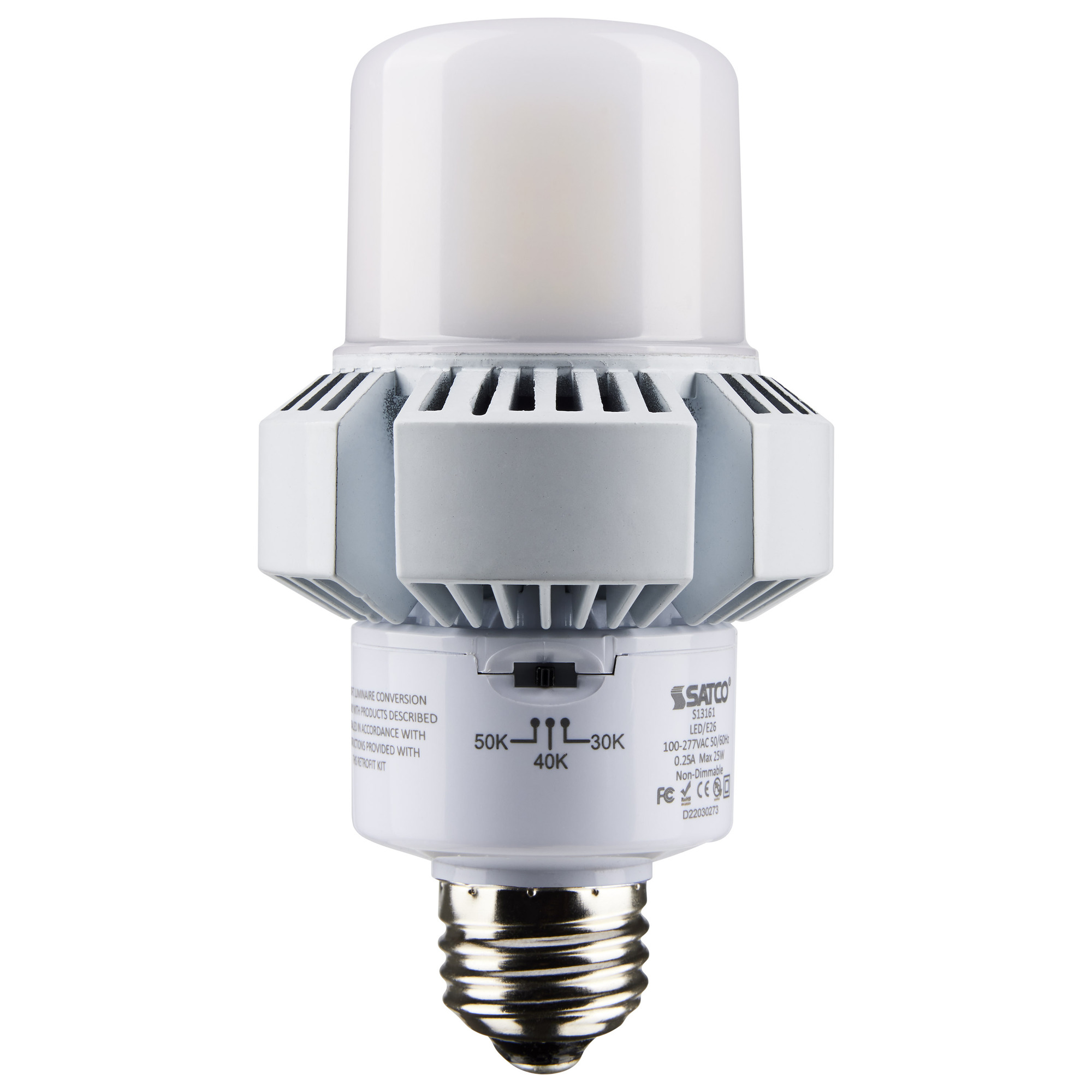 S13161 Hi-Pro Post Top Light, 25 W, 200 W Incandescent Equivalent, E26 Lamp Base, AP23 Shape, 3000, 3250, 3375 Lumens