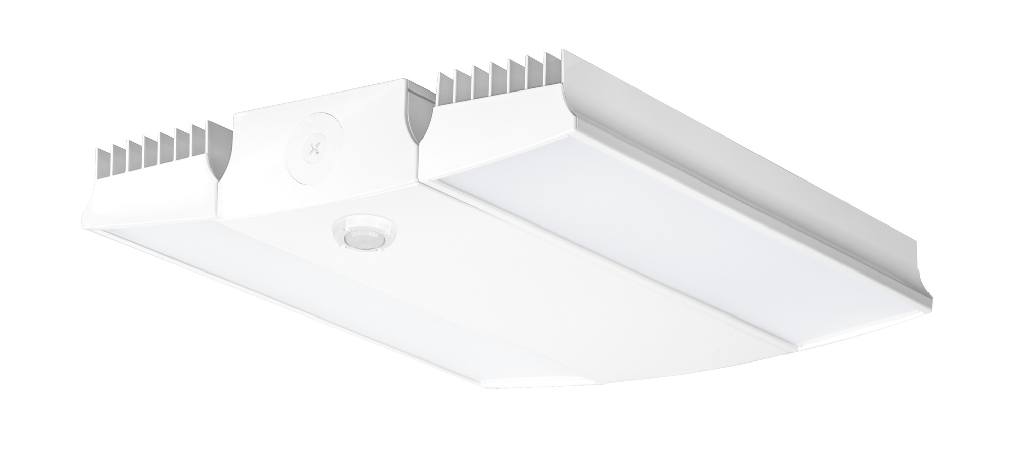 RAIL150W/D10/WS2 Dimmable High Bay Fixture With Multi Level Motion Sensor, 153 W Fixture, 120 to 277 VAC, White Housing
