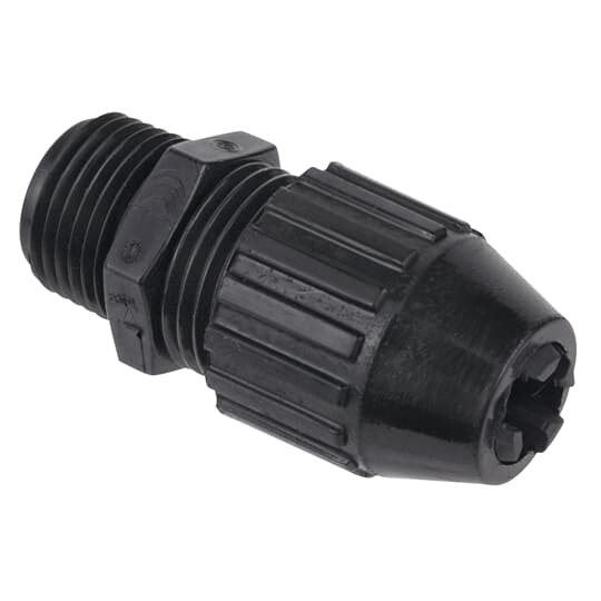 2675 T&B Black Beauty Liquidtight Strain Relief Cord Connector, 3/4 in Trade, 0.66 to 0.78 in Cable Openings, Nylon