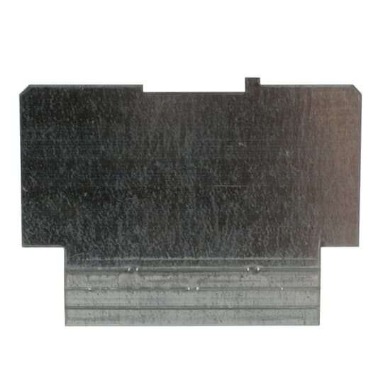 72-PD-1 Steel City 2-Gang Square Box Partition, 4-11/16 in L x 4-11/16 in W, Steel, For Use With 2-1/8 in Deep Box With 2-Device 1/2 in, 3/4 in and 1 in Square-Cut Tile Wall Raised Cover