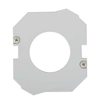 44S2 Single Device Mounting Plate, 3-1/16 in L x 2-15/16 in W x 1/4 in D, Steel