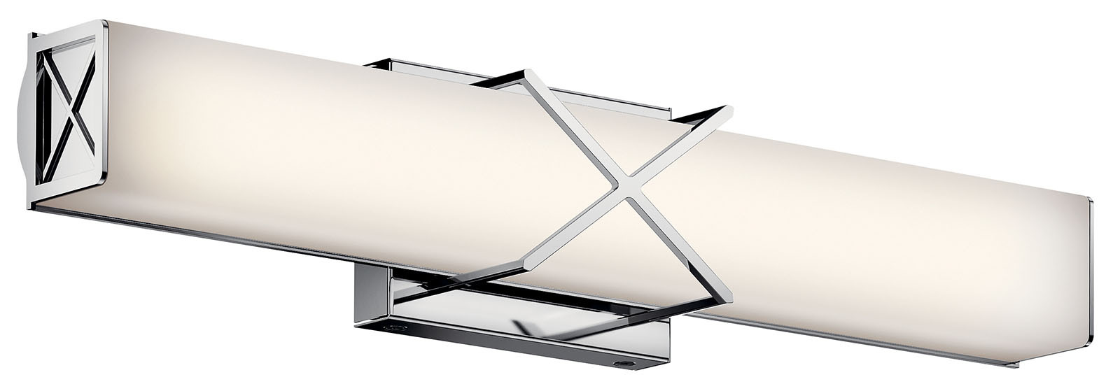 45657CHLED Trinsic Contemporary Dimmable Linear Medium Bath Light, (2) Lamp, 120 V AC, Polished Chrome Housing