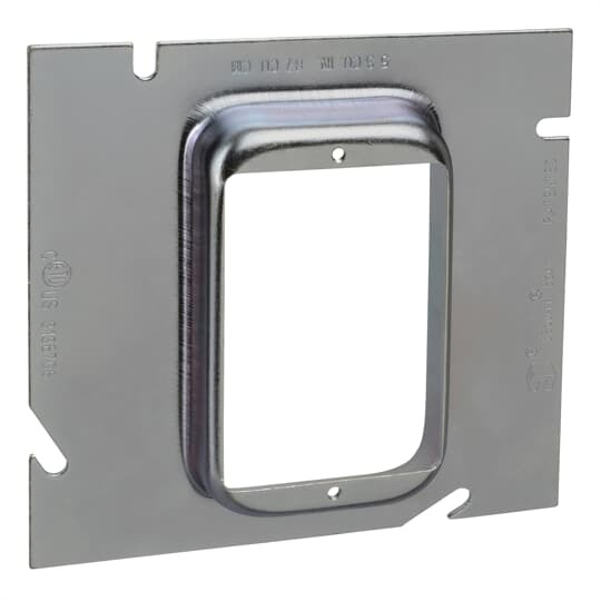 82C-1G-3/4 Steel City 1-Gang Square Extension Ring, 5 in L x 5 in W, Steel, 3/4 in Raised