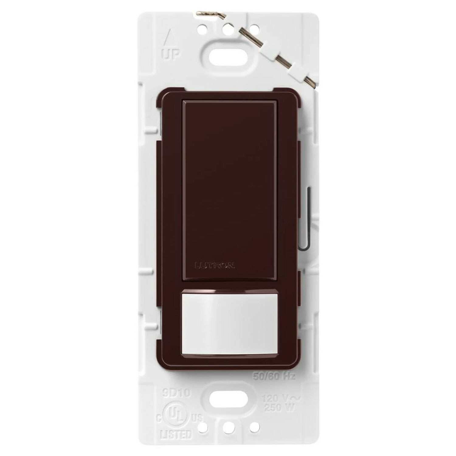 MS-OPS5M-BR Maestro Motion Sensor Switch, 5 Amp Light/3 Amp Fan, 120V, 1 Pole/Multi-Location, Ground or Neutral Required, Brown