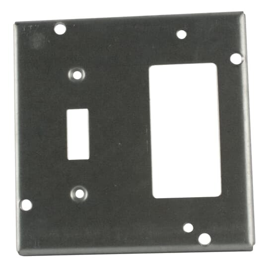 RSL-18 Steel City Surface Cover, 4-11/16 in L x 4-11/16 in W x 1/2 in D, Steel