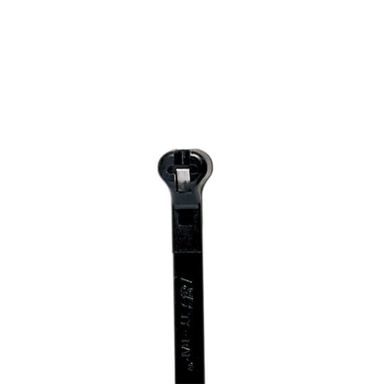 TY524MX Ty-Rap 2-Piece High Performance Standard Cable Tie, 5.4 in L x 0.14 in W x 0.04 in THK, Nylon/Polyamide 6.6, Black
