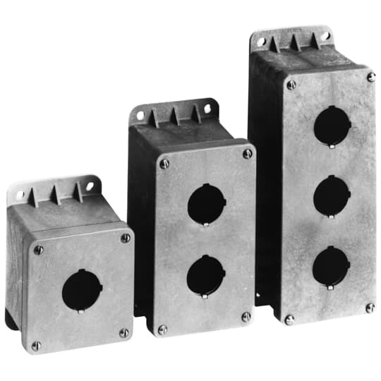 CP200N Carlon Circuit Safe Non-Metallic Pushbutton Enclosure, 7.13 in L x 3-1/2 in W x 3.38 in D, Thermoplastic