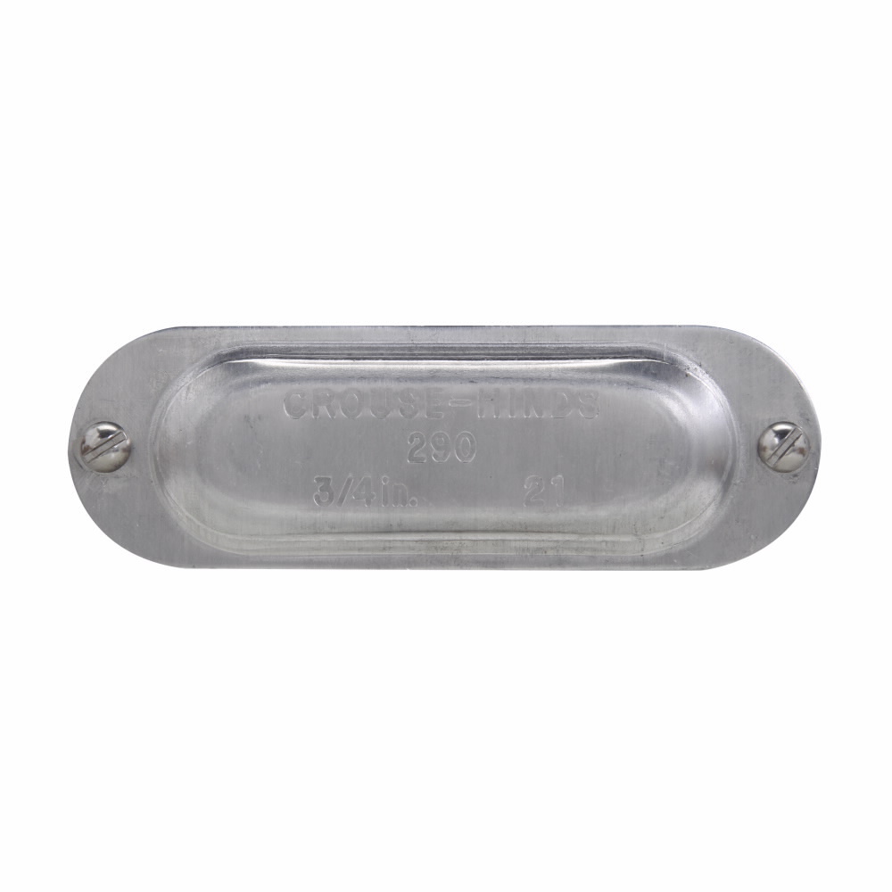 889 Condulet Mark 9 Cover, 2-1/2 in Hub, For Use With Rigid Conduit, Sheet Aluminum, Natural