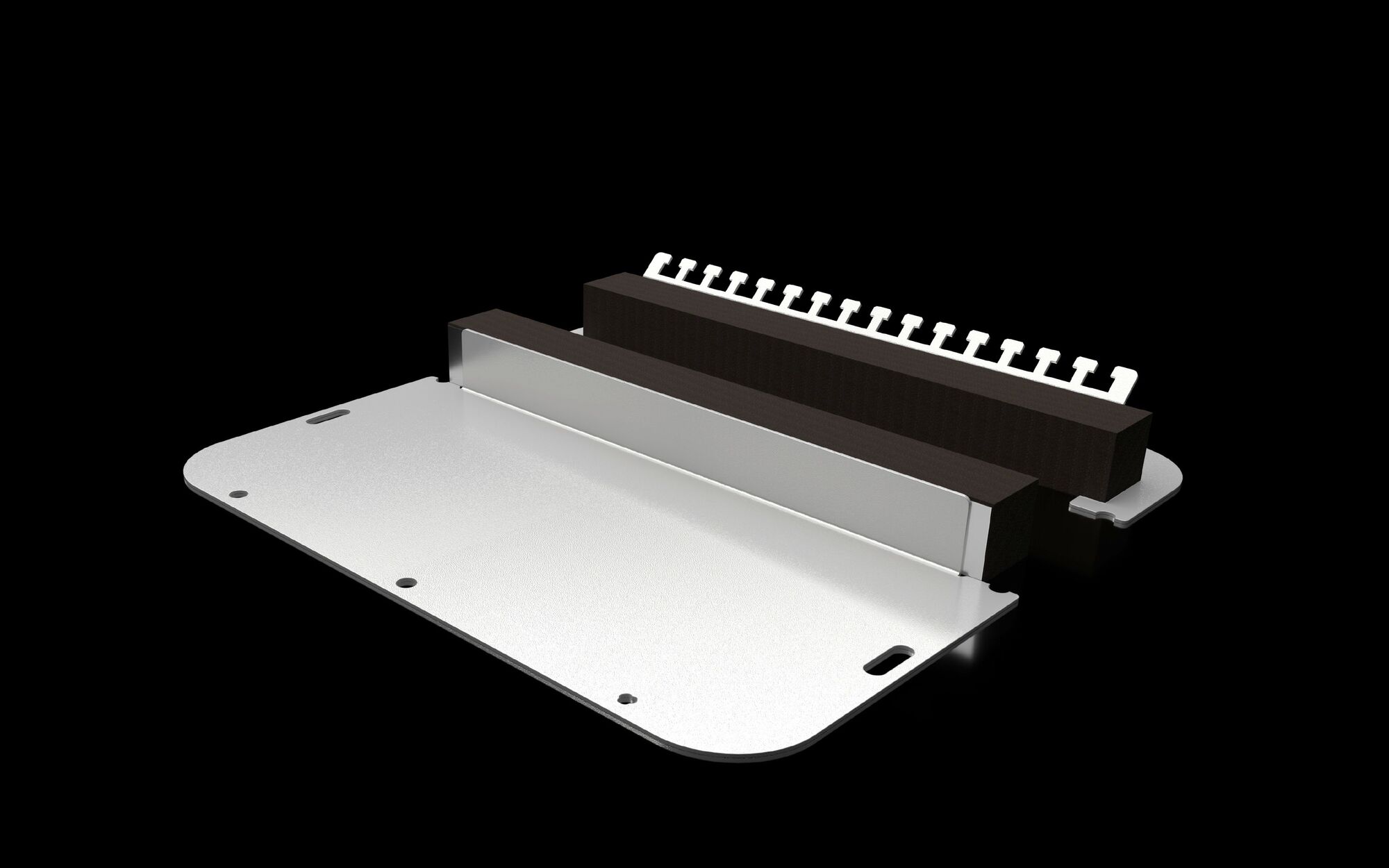 2565450 Gland Plate, 5, For Use With for AX Series Enclosure, Model No. 1037.000, 1055.000, 1073.000, 1180.000, 1280.000, 1338.000, 1181.000, and 1281.000, Sheet Steel, RAL 7035