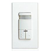 ODS0D-IDT 1-Pole Dual Relay Occupancy Sensor, 120/230/277 V AC, PIR Sensor, 2100 sq-ft Coverage, 180 deg Viewing