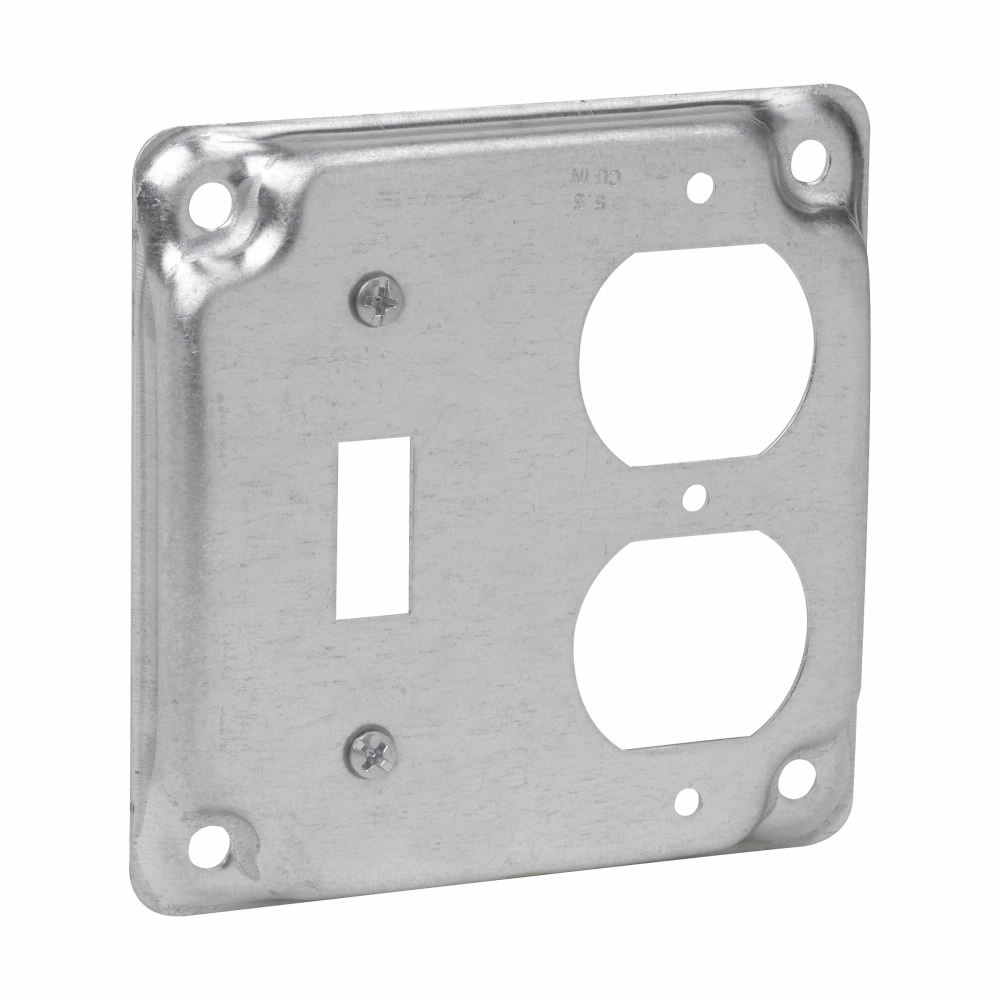 TP506 Thepitt Cover, 4 in L x 4 in W, Raised Surface Cover, Steel