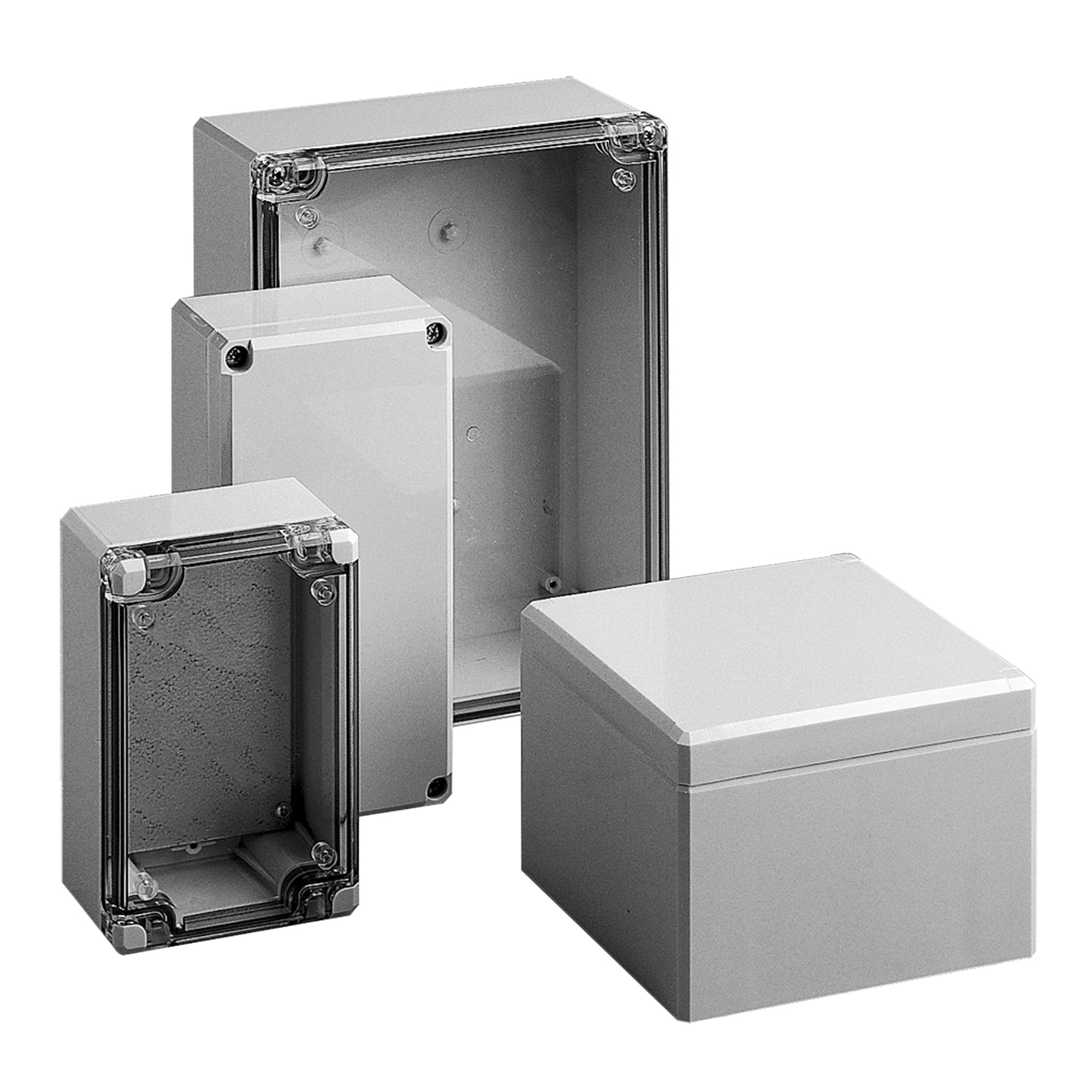 Q886PCD Qline Junction Box, 3.23 in H x 3.15 in W x 2.2 in D, Opaque/Screw Cover, NEMA 4X/IP67 NEMA Rating, Polycarbonate