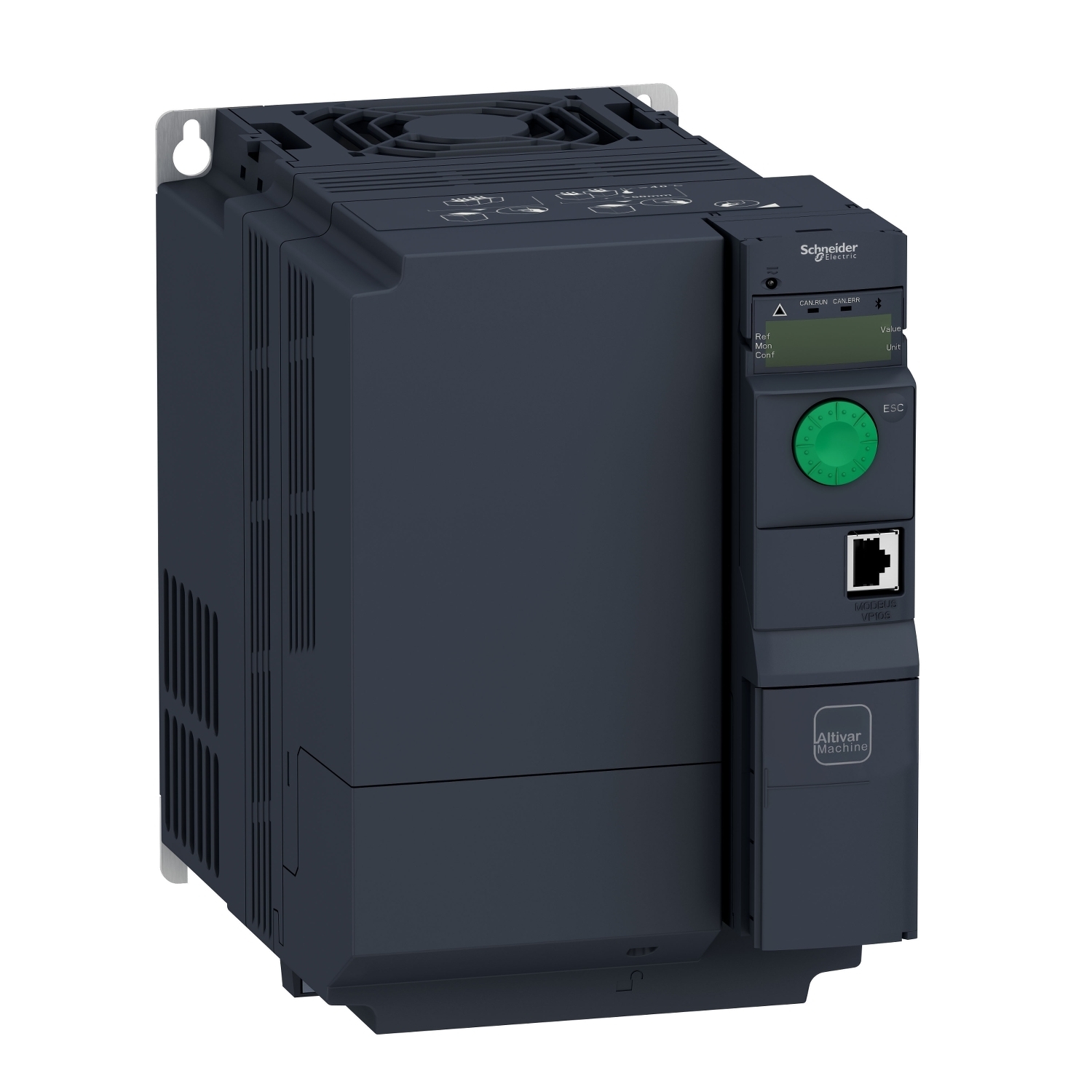 ATV320U55N4B Altivar 320 3-Phase Book AC Variable Speed Drive With Class C2 Integrated EMC Filter, 400/480 V AC, 14.5/20.7 A, 7-1/2 hp, 5.91 in W x 9.13 in D