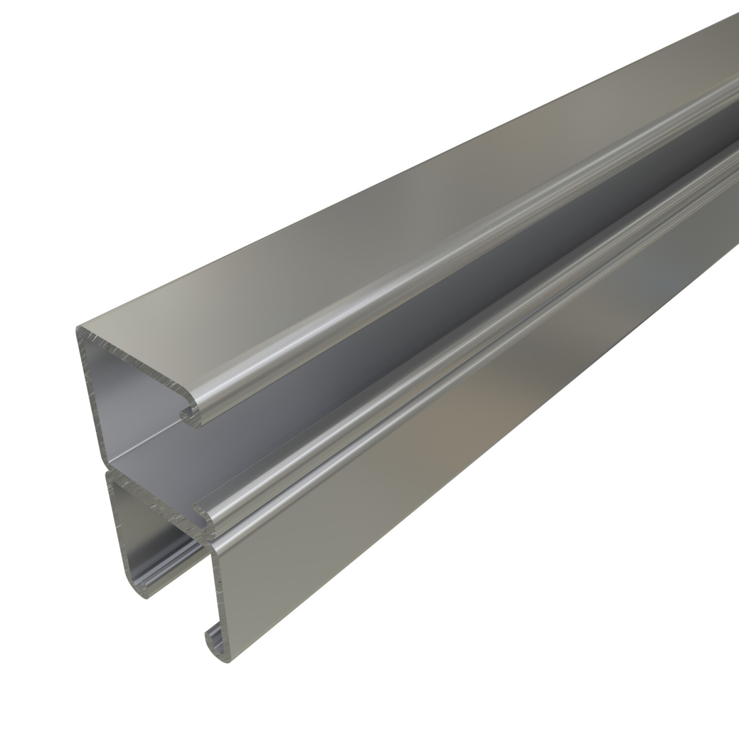 P1001C-10PG P1000 Double Combination Channel, 10 ft L 1-5/8 in W 3-1/4 in D 12 ga THK, Low Carbon Steel, Pre-Galvanized Zinc, Domestic