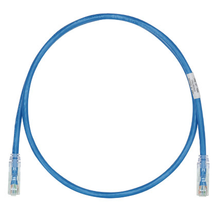 UTPSP4MBUY PanNet TX6 Plus Patch Cord With TX6 PLUS Modular Plugs, Cat 6/Class E, 24 AWG U/UTP Stranded Copper Conductor, RJ45 Modular Plug Connector, 4 m L Cord, Blue