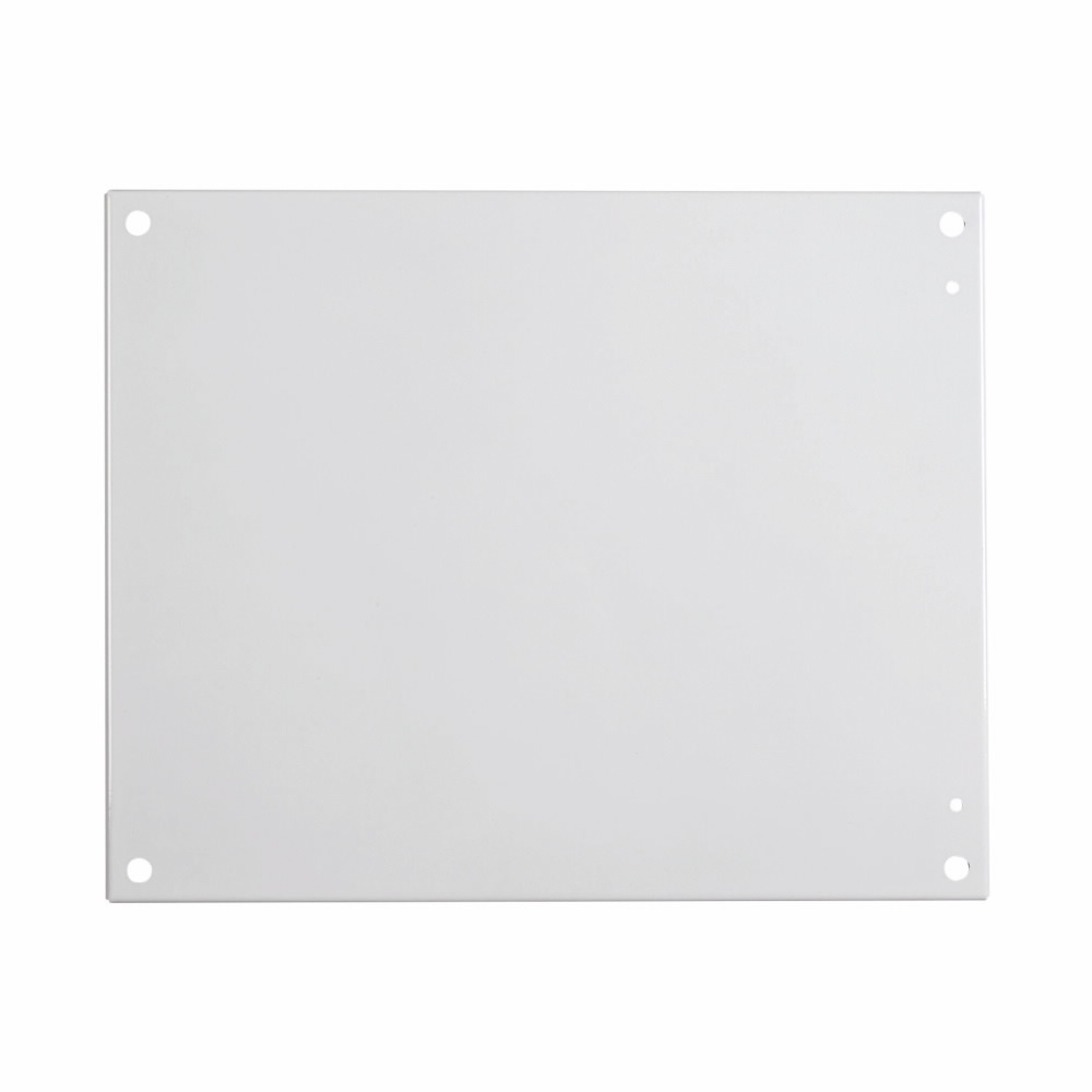 AW2016PJ Flat Enclosure Back Panel, 13 in W x 17 in H, Aluminum, White