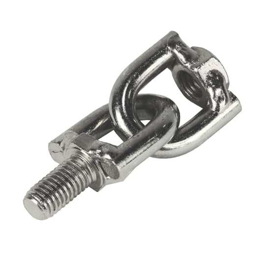 E131-3/8 Superstrut 100 Threaded Swivel Joint, 3/8 in, For Use With Metal Framing System, Steel, GoldGalv