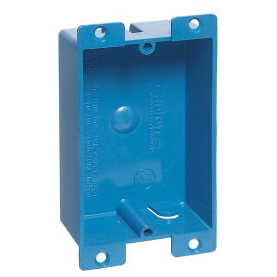 B108R-UPC Carlon Old Work Outlet Box, PVC, 8 cu-in Capacity, 1 Gangs, 3-5/8 in L x 2-3/8 in W x 1-1/4 in D
