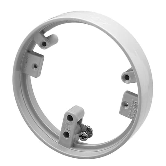 E97ABR2 Carlon 1-Piece Metal Cover Adapter, 5 in Dia, Thermoplastic