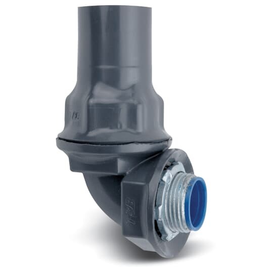 ST290-G Ocal Liquid Tight Conduit Connector, 2 in Trade, 90 deg, Steel, PVC Coated
