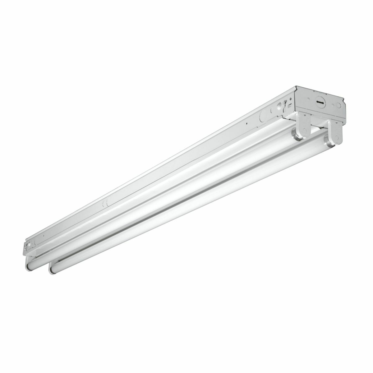 SSF-296-UNV-EB81-U Metalux Standard Universal Commercial Strip Light Fixture, (2) T12 Lamp, 120/277 V AC