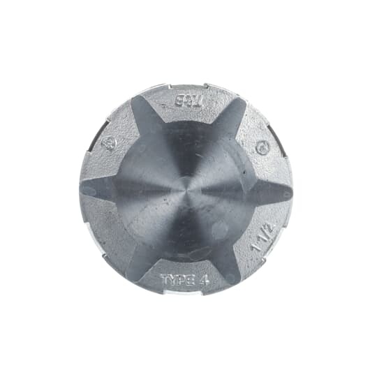 H150CAP T&B Capoff With Thermoplastic Insulated Throat, 1-1/2 in, For Use With Rigid/IMC Conduits, Zinc