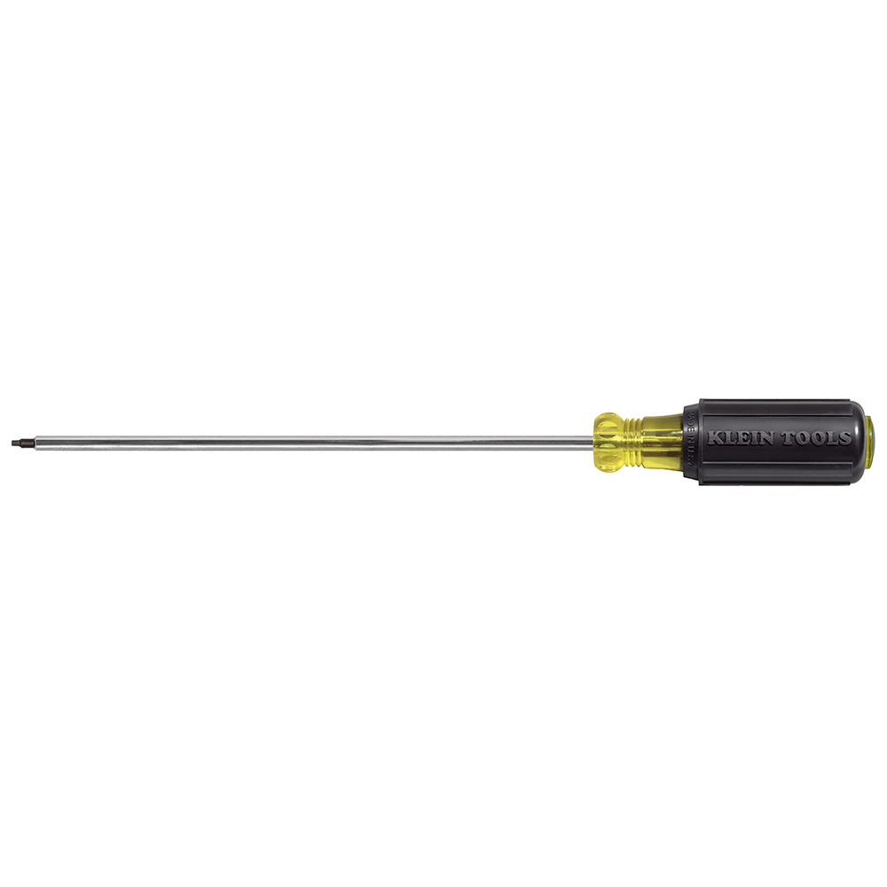 665 Cushion-Grip Screwdriver, #1 Square Point, 11-3/4 in OAL, Polished Chrome, ANSI/ASME Specified