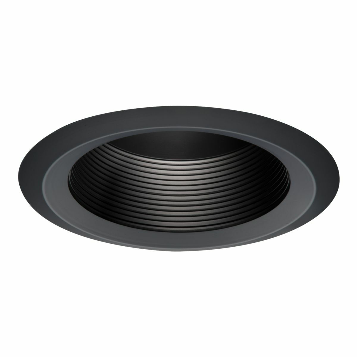 6125BKBB Halo Light Fixture Reflector, Round Shape, 6.625 in L x 3.938 in W x 1 in H, Ceiling Mount