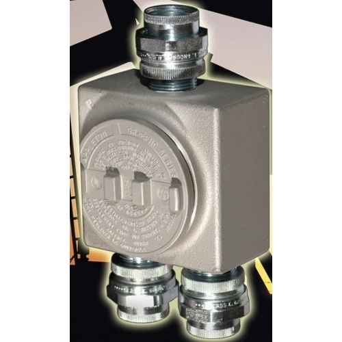GRUSE50 Unilets GRU Dust-Ignitionproof Explosionproof Conduit Outlet Box, 1/2 in, 3-1/4 in Cover Opening, 19 cu-in, Tri-Coated