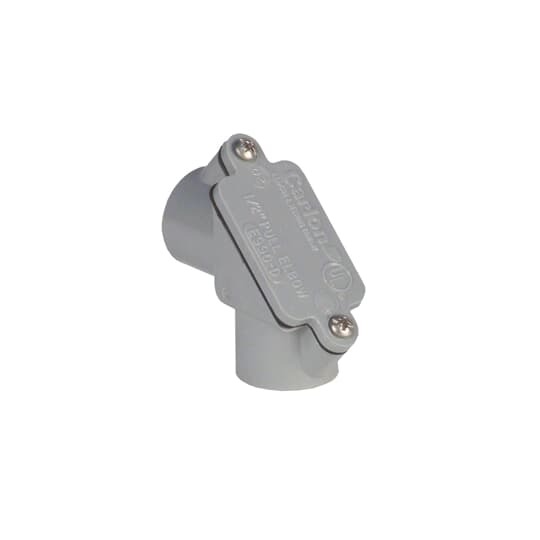 E990E Carlon Conduit Pulling Elbow With Gasket, 3/4 in Trade, PVC