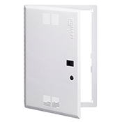 47605-21S Hinged Cover With Flush Mount Cover, Flush Cover, For Use With Voice, Data, Video, Audio, Security and IT/AV Control Module, Steel, 22.35 in H x 15.6 in W x 0.25 in D