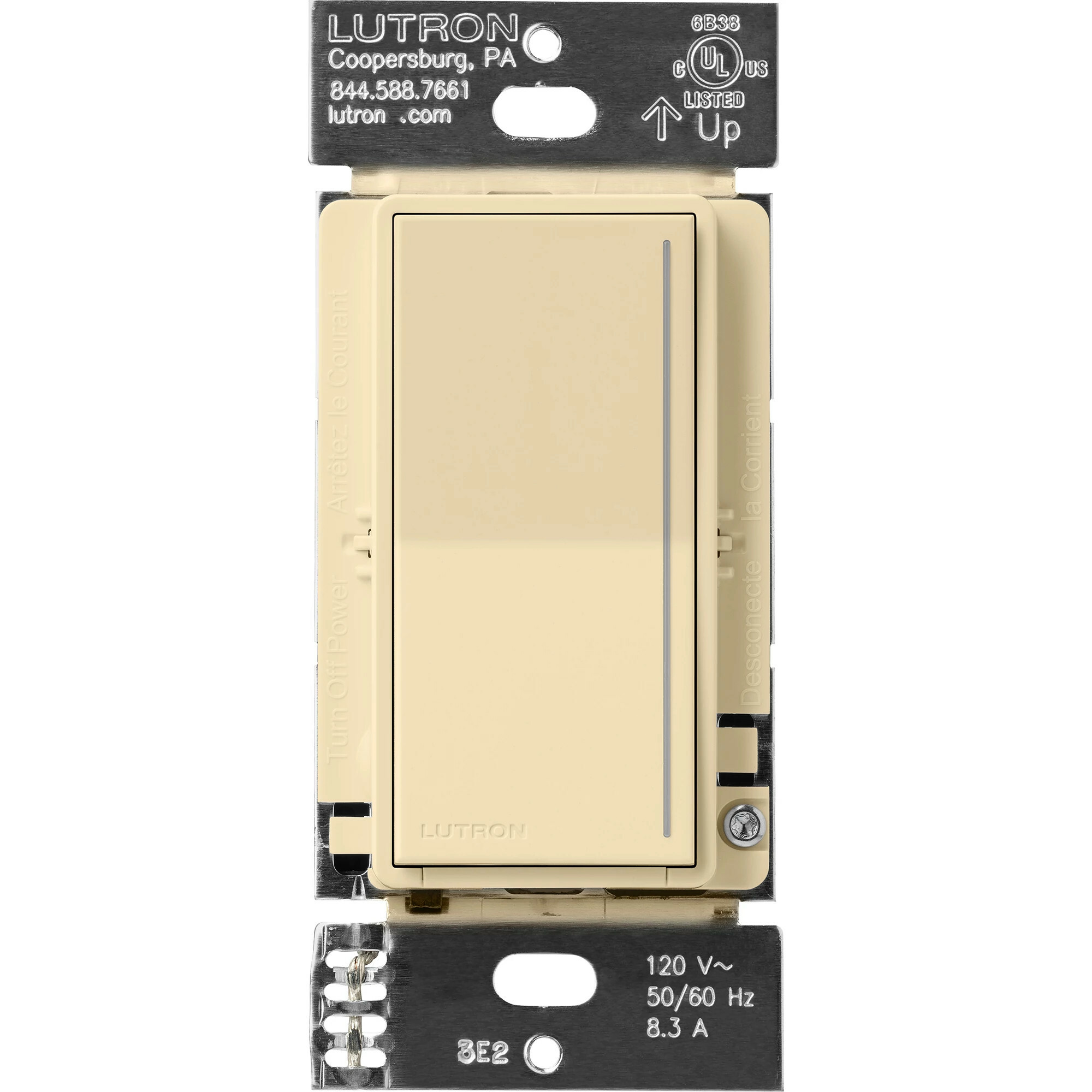 ST-RD-IV Sunnata Companion Dimmer Switch for Sunnata PRO LED+ Touch Dimmer, Multi-Location Dimming, Ivory