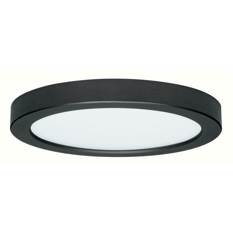 S21541 Blink Dimmable Round Flush Mount Light Fixture, (1) Lamp, 120 V, Black Housing