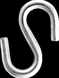 2" S-Hooks, Zinc Plated,Jar
