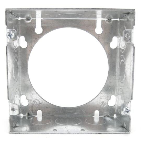 73171-1/2-3/4 Steel City 1-Outlet Welded Style Extension Ring, 4-11/16 in L x 4-11/16 in W x 2-1/8 in D, Steel