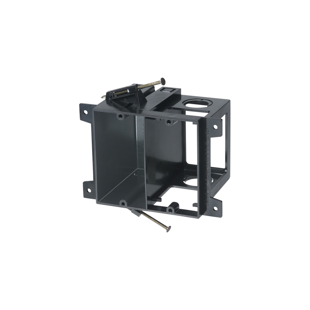 LVD2 Low Voltage Power Box, Plastic, 20 cu-in Capacity, 2 Gangs, 2 Knockouts, 5 in L x 5.36 in W x 3.44 in H