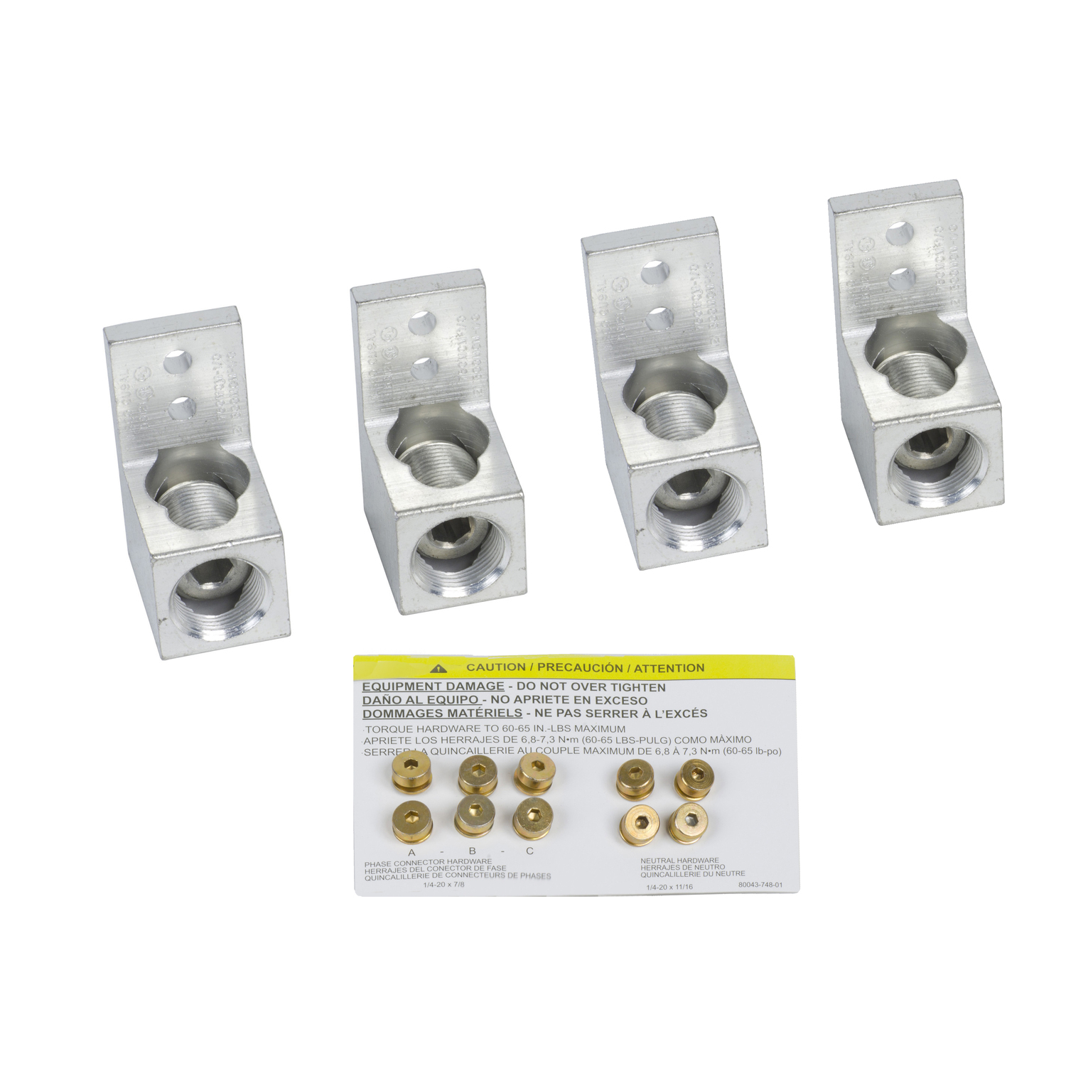 NQALM1 Mechanical Lug Kit, (1) 6 AWG to 350 kcmil Al/Cu, For Use With NQ Series Circuit Breaker Panelboards