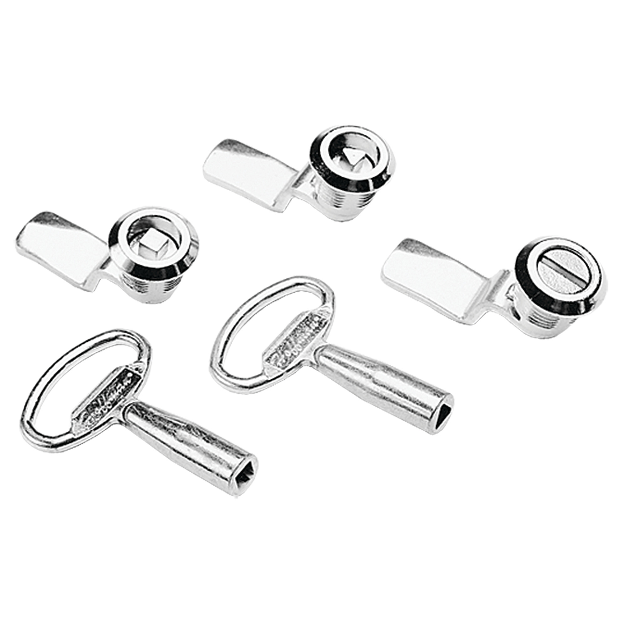 AL32 A80 Square Insert Latch Kit, For Use With DesignLine Wall Mount Type 4/12 Enclosures, Steel, Zinc Plated