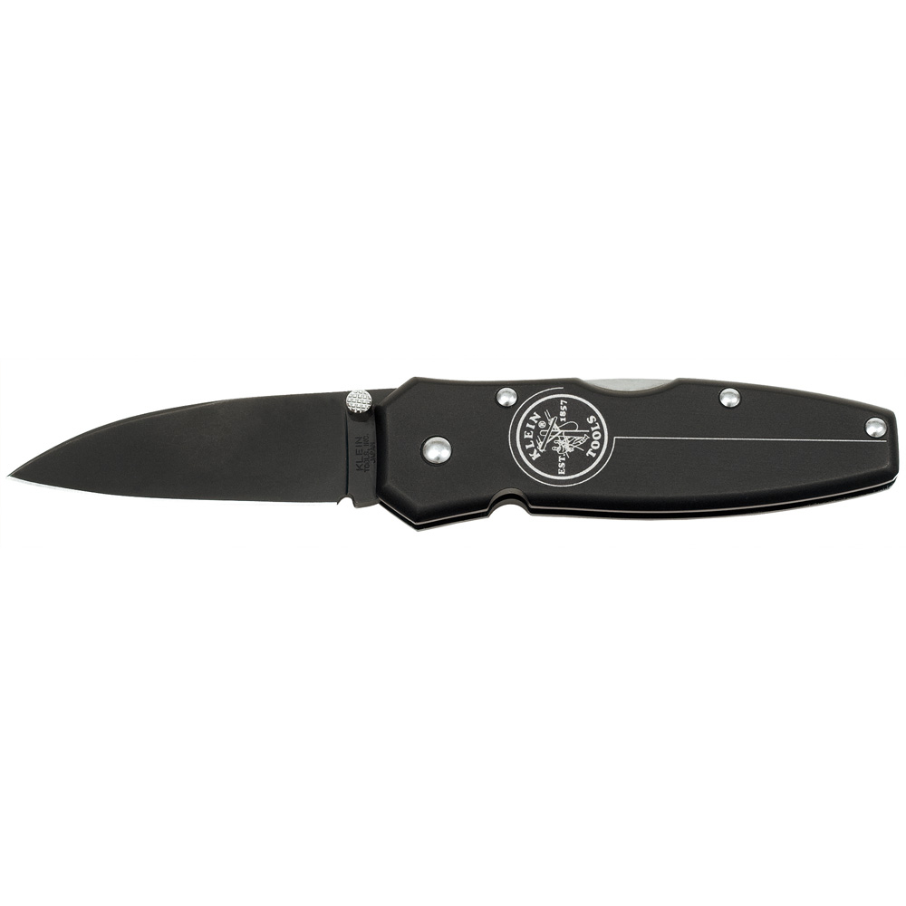 44000-BLK 1-Blade Compact Lightweight Pocket Knife, AUS8 Stainless Steel Drop Point Blade, 2-1/4 in L Blade, Lock Back Opening