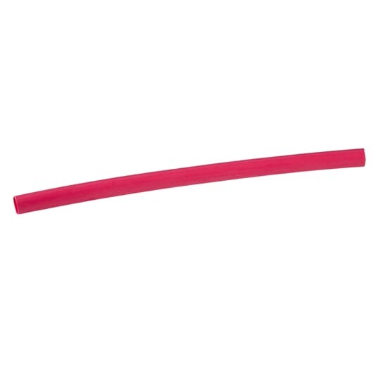 HS6-1LR Shrink-Kon Heat Shrink Tubing With Thermoplastic Adhesive Liner, 3/4 in ID Expanded, 0.24 in ID Recovered, 0.09 in THK Wall Recovered, 8 in L, Polyolefin, Red