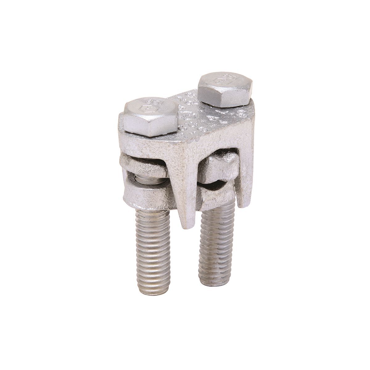 KVSU26 Compact High Strength Universal Mechanical Connector, 7/16 in to 3 AWG, 7/16 in to 6 AWG Solid Commercial Aluminum/Solid/Stranded Copper Conductor, 5/16 in Bolt, Copper Alloy